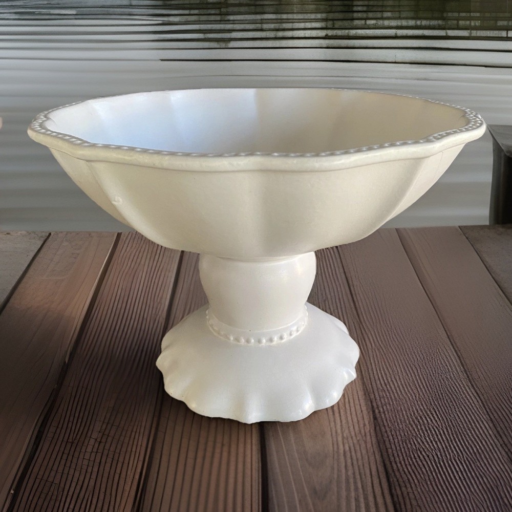 Large MIDWEST of Cannon Falls White Hobnail 12" Round Decorative Home Decor Bowl